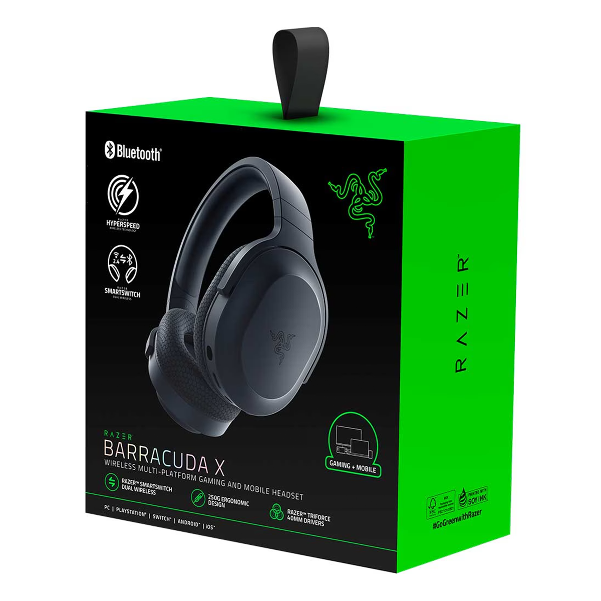Casti Gaming Wireless RAZER Barracuda X 2022, 7.1, 3.5mm, USB, multiplatforma, Black [4]