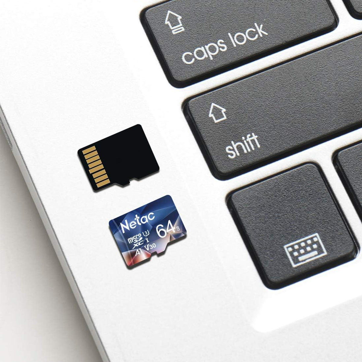 Set 3 Carduri de Memorie MicroSD Netac P500 64GB x 3, Clasa 10 A1, U3, C10, V30, 4K, 667X, UHS-I Viteze pana la 100/30MB/s [3]