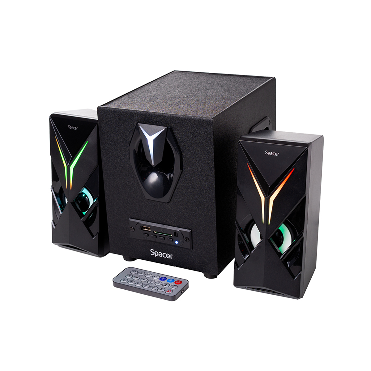 COMPONENTE & PERIFERICE - BOXE SPACER Gaming 2.1 Hurricane Bluetooth, Telecomanda RGB SPGS-HURRICANE-BT