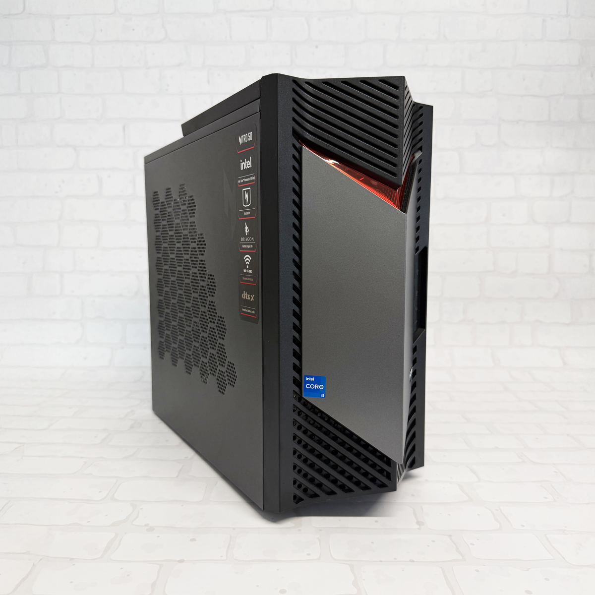 CALCULATOARE GAMING NOI - Unitate PC Desktop Gaming  Acer Nitro 50, Intel Core I5 14400F 2.50 Ghz, 16GB DDR5, 512GB SSD, Nvidia Geforce RTX 4060 8GB, Windows 11 Home