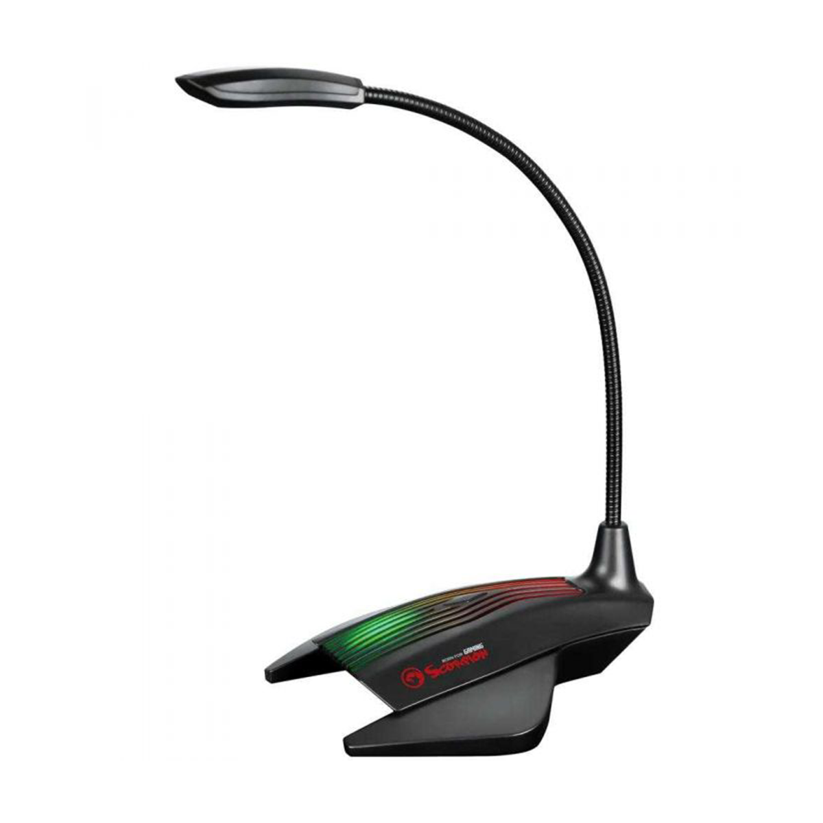 Microfoane - Microfon Marvo MIC01, Pentru PC, Gaming, Negru, Iluminare de fundal RGB