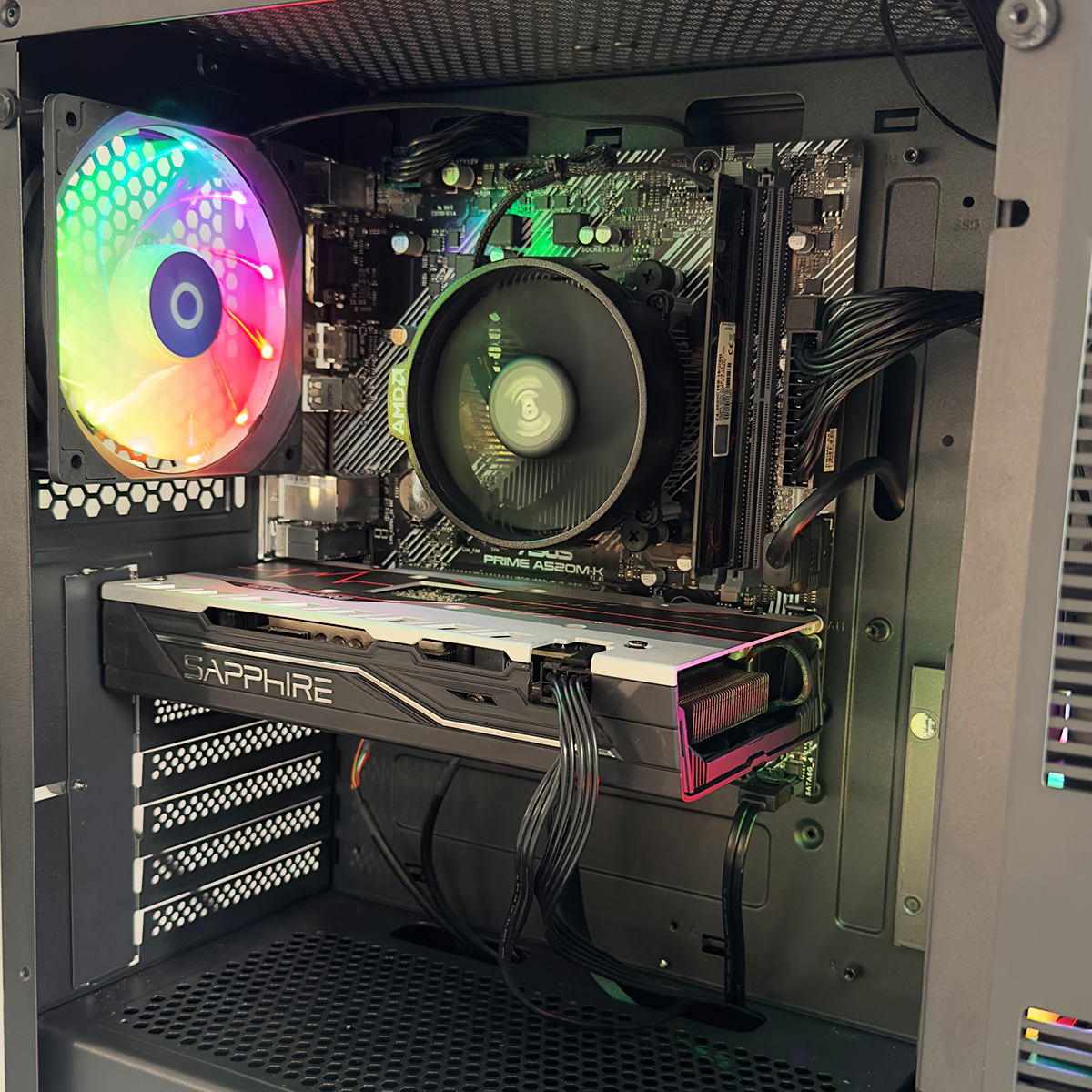 Unitate PC Gaming Ryzen 5 5500 3.60Ghz, 16GB RAM, Radeon RX580 8GB GDDR5, 480GB SSD, Windows 11 Pro [2]