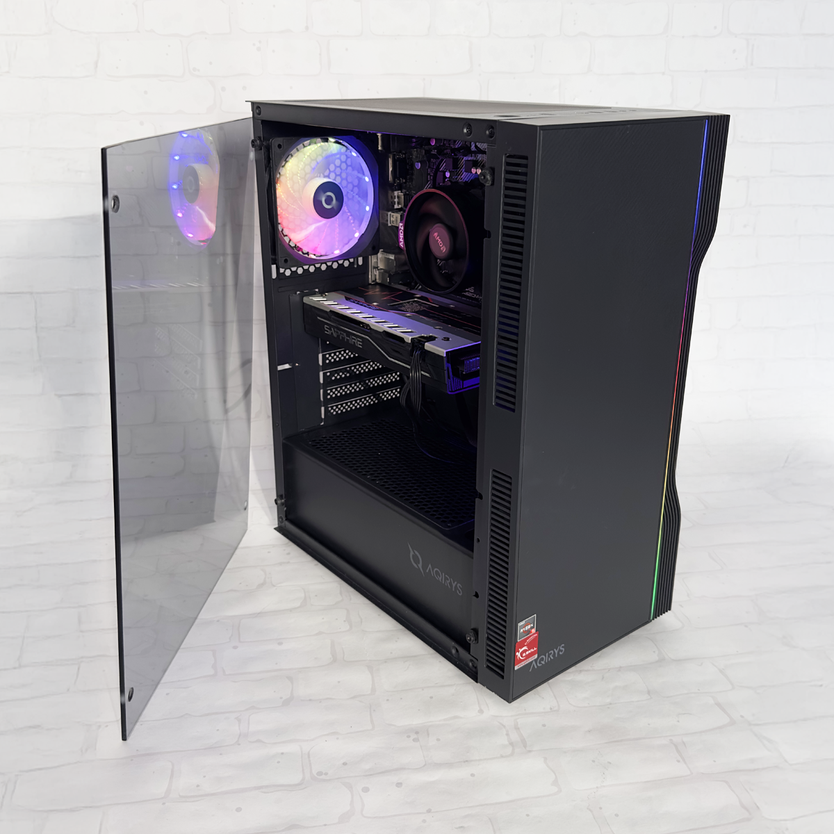 Unitate PC Gaming Ryzen 5 5500 3.60Ghz, 16GB RAM, Radeon RX580 8GB GDDR5, 480GB SSD, Windows 11 Pro [1]