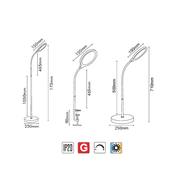 Aplica LED STEFAN SF501ALL04350 Negru 10W 3 în 1 CCT 644 lm | Iluminat modern [2]