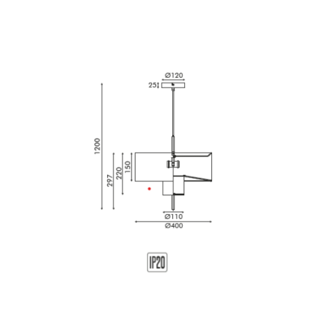 Pendul ANAFI MP24032305915 Negru Beige 2xE27 60W | Iluminat modern [2]