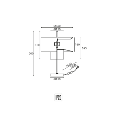 Aplică ANAFI MT24032305915 Negru Beige 2xE27 40W | Iluminat perete modern [1]