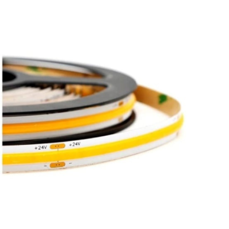 Benzi flexibile cu LED - Bandă LED flexibilă COB 10W/m 320led/m CRI90 24V IP65