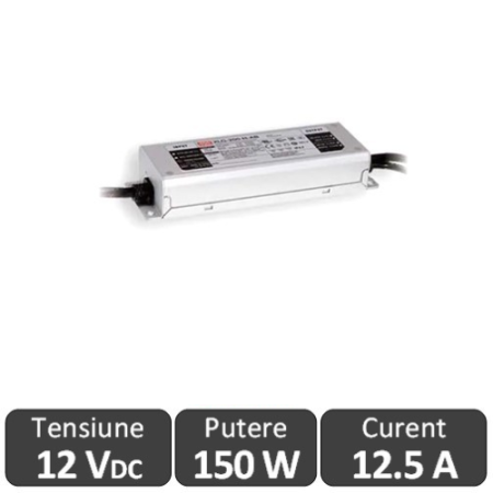 Surse de alimentare LED 12V - Sursa alimentare LED 150W 12V 12.5A IP67