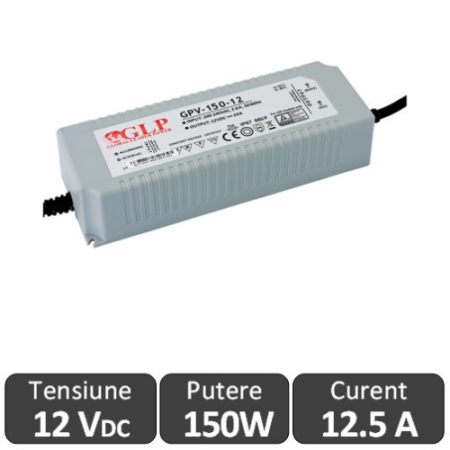 Surse si accesorii - Sursa alimentare LED 150W 12V IP67