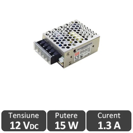 Surse de alimentare LED 12V - Sursa alimentare LED 15W 12V 1.3A