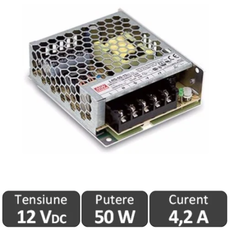 Surse de alimentare LED 12V - Sursa alimentare LED 50W 12V 4.2A