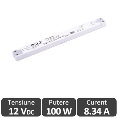 Surse si accesorii - Sursa alimentare Slim LED 100W 12V IP20