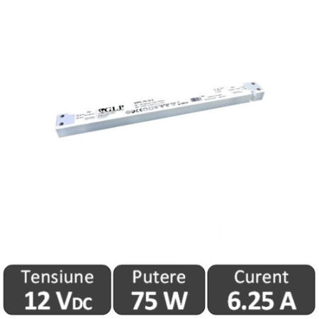 Surse si accesorii - Sursa alimentare Slim LED 75W 12V IP20