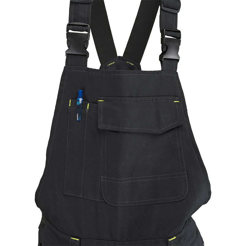 Pantaloni cu pieptar 100% bumbac,240 g/mp COMFORT-BP-B [3]