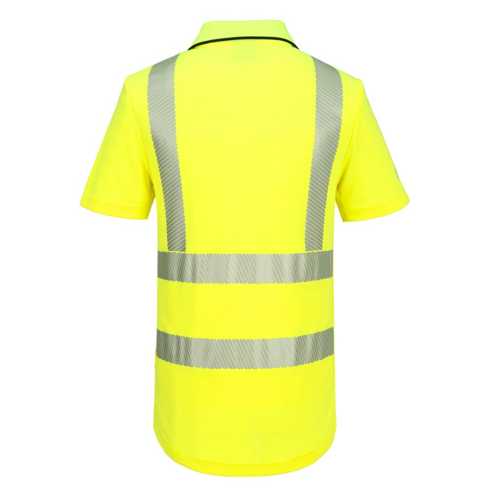 Tricou Polo Portwest portocaliu/galben Zip Hi-Vis Sport S/S KX302 [4]