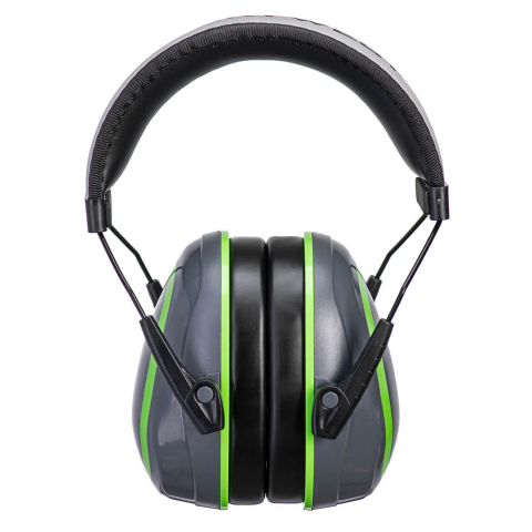 Antifoane externe Portwest HV Extreme Ear Defenders Low Gri/Verde  PW72 [1]
