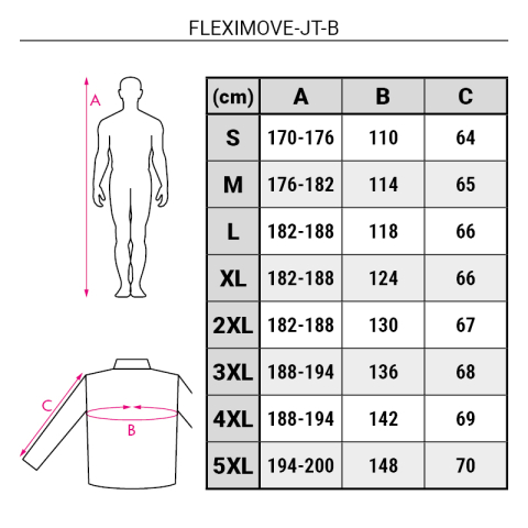 Jacheta de lucru elastica in 4 directii, 90% nailon/10% elastan- FLEXIMOVE-JT-B [10]