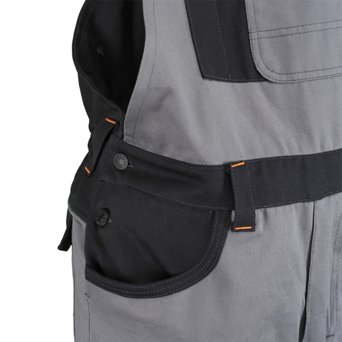 Pantaloni cu pieptar 100% bumbac,240 g/mp COMFORT-BP-S [4]