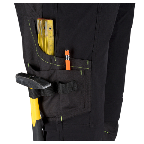 Pantaloni de lucru elastici in 4 directii, 90% nailon/10% elastan [8]