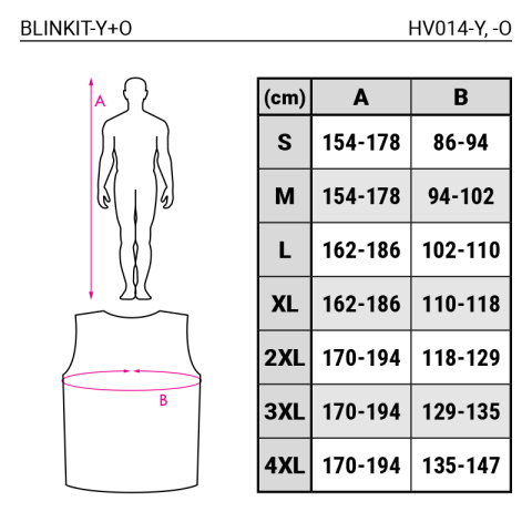 Vesta reflectorizanta galben neon BLINKIT-Y [5]