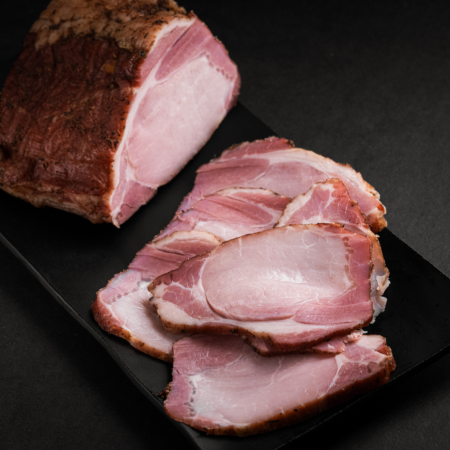 Bunatati din carne de porc Romanesc - mușchi file afumat tradițional românesc, mezel artizanal de casă, afumătură naturală din carne de porc