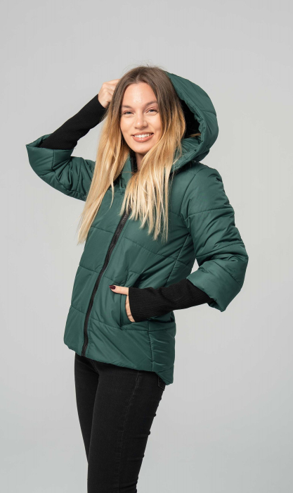Geaca-dama-AURA-scurta-matlasata-verde [4]