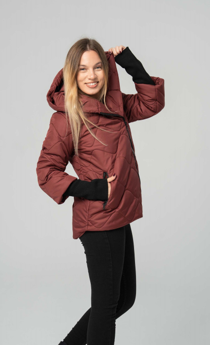 Geaca-dama-DORA-scurta-matlasata-grena [4]