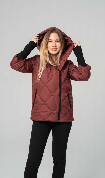 Geaca-dama-DORA-scurta-matlasata-grena [5]