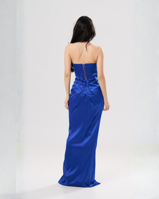 Rochie lunga eleganta SOFIA albastru [4]