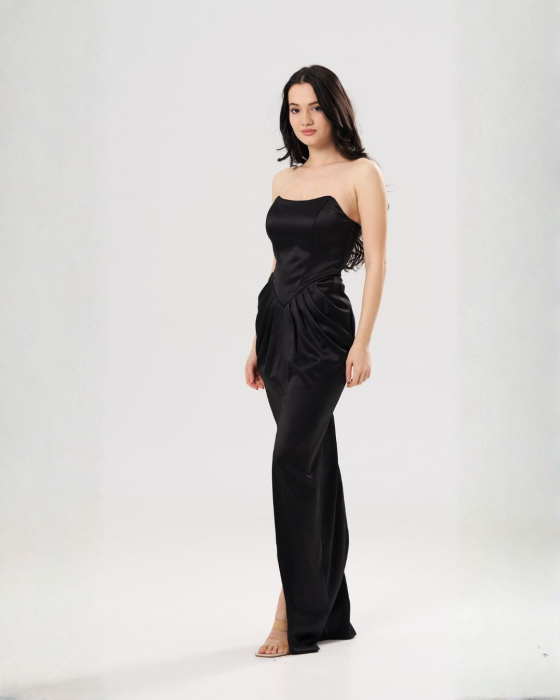 Rochie lunga eleganta SOFIA negru [2]