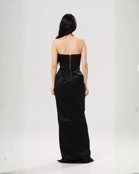 Rochie lunga eleganta SOFIA negru [3]
