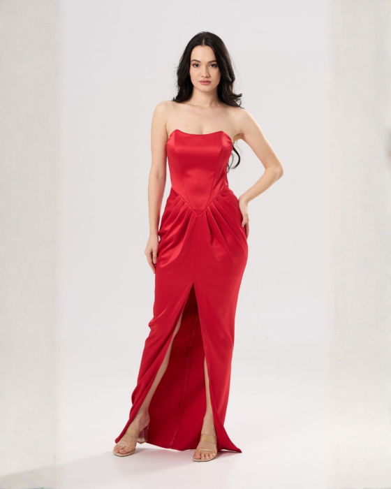 Rochie lunga eleganta SOFIA rosie [2]