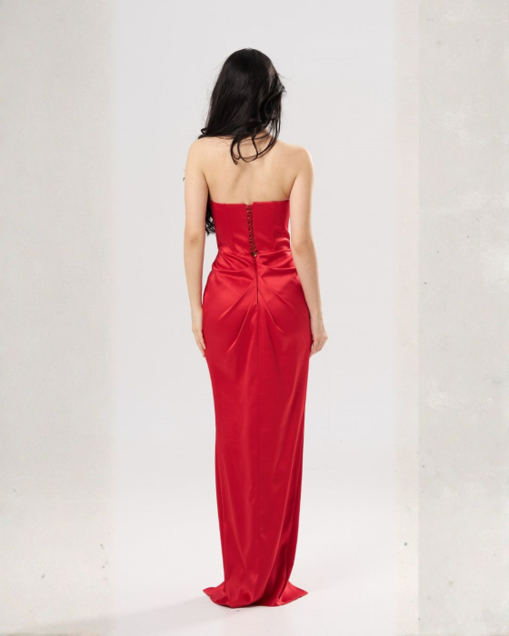 Rochie lunga eleganta SOFIA rosie [4]
