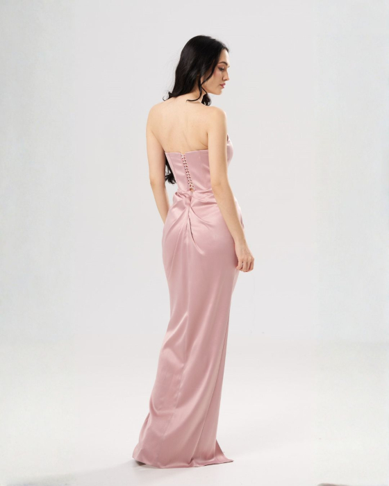 Rochie lunga eleganta SOFIA roz [4]