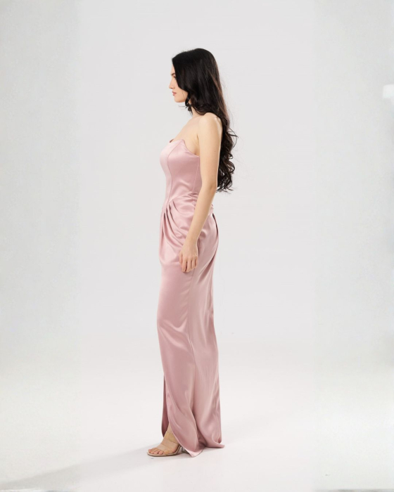 Rochie lunga eleganta SOFIA roz [3]