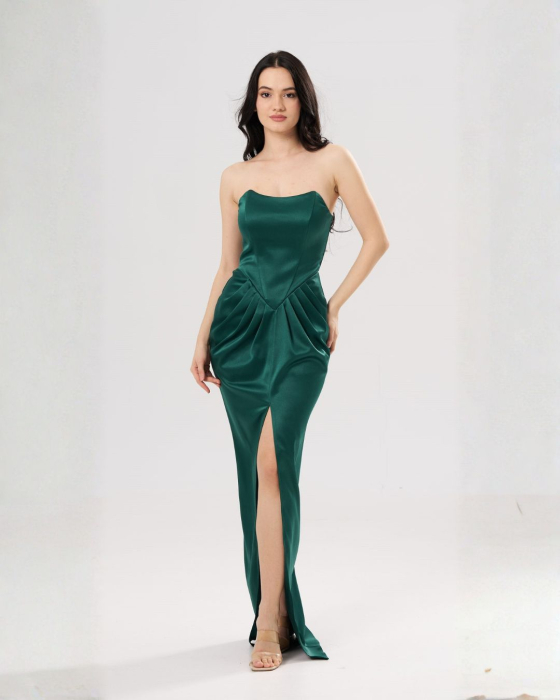 Rochie lunga eleganta SOFIA verde [2]