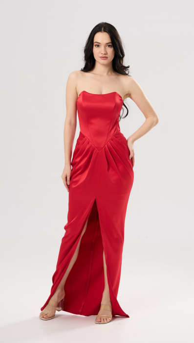 Rochie lunga eleganta SOFIA rosie [2]