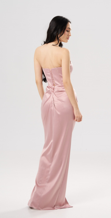 Rochie lunga eleganta SOFIA roz [4]