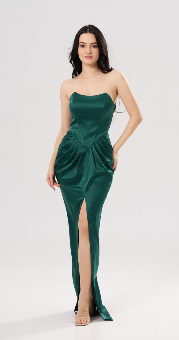 Rochie lunga eleganta SOFIA verde [2]
