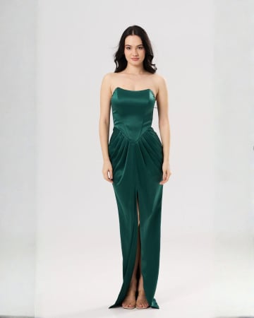 ROCHII OCAZIE - Rochie lunga eleganta SOFIA verde