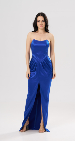 ROCHII ELEGANTE - Rochie lunga eleganta SOFIA albastru