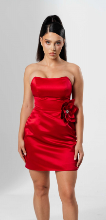 Rochie eleganta,mini,cu bust corsetat [3]