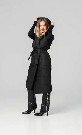 Vesta-dama-CARLA-lunga-matlasata-neagra [3]