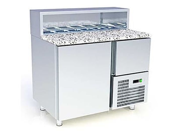 Masa rece pentru pizza cu salatiera - linia 700 [2]