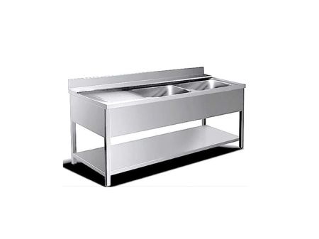 Mobilier Inox - Chiuvetă deschisă cu 2 cuve