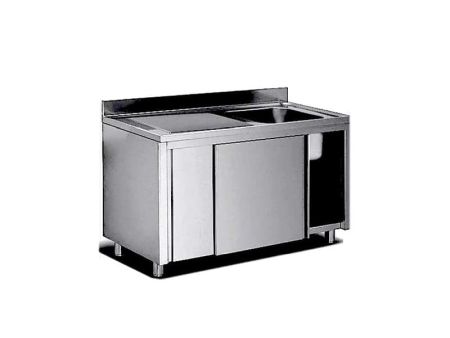Mobilier Inox - Chiuvetă închisă cu 1 cuvă