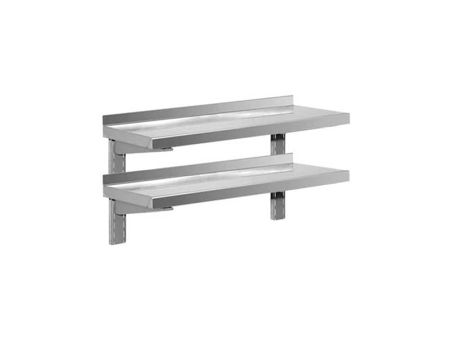 Mobilier Inox - Polita de perete dubla