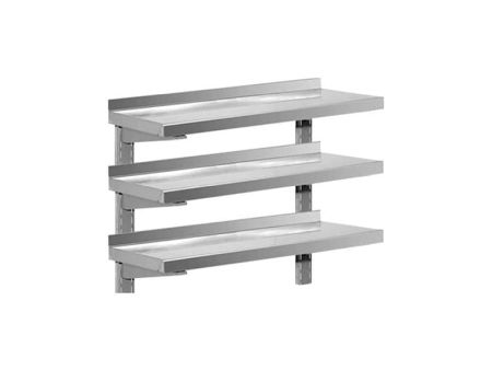Mobilier Inox - Polita de perete tripla