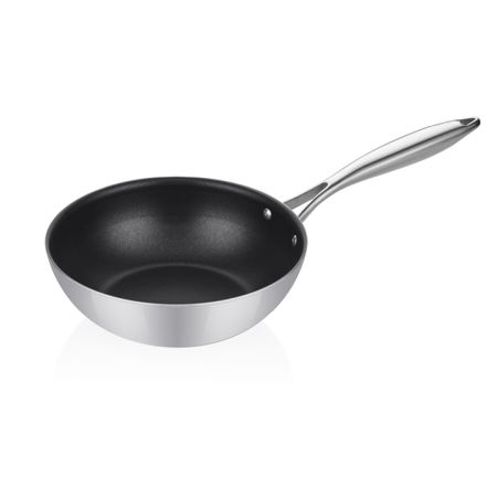 Tigai / Cratite - Tigaie Wok Din Inox 28 cm, Antiaderenta