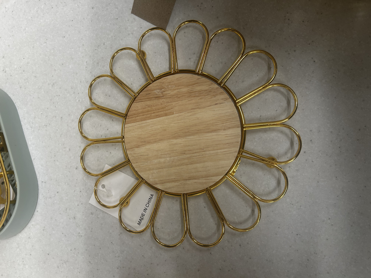 SUPORT OALA DIN LEMN SI METAL 19.5CM [2]